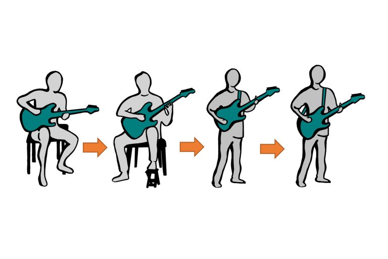 آموزش نحوه دست گرفتن گیتار