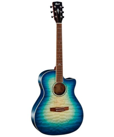گیتار الکتروآکوستیک Cort GA-QF - Coral Blue Burst