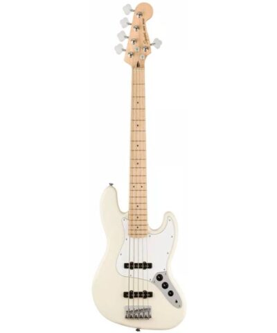 گیتار بیس Squier Affinity Jazz Bass V Maple - Olympic White